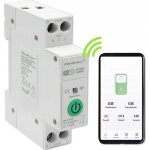 Relais wi - fi - qoltec - 50881 - 63a - rail din - compteur lectrique - tuya smart life