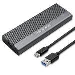 Botier de poche - qoltec - 52267 - usb - c - 2 to - super vitesse 6 gb / s - gris
