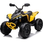 Quad lectrique enfants 12v - can - am renegade - 4x4 - 3  7 ans - jaune