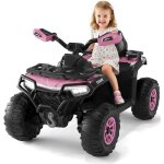 Quad �lectrique enfant 12v voiture 4 roues tout - terrain avec 2 moteurs t�l�commande bluetooth usb d�s ...