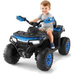 Quad �lectrique enfant 12v voiture 4 roues tout - terrain avec 2 moteurs t�l�commande bluetooth usb d�s ...