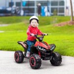 Quad �lectrique enfant de 3 � 5 ans 12 v 2 moteurs 2 vitesses 3 - 6 km / h phares led klaxon mp3 et usb ...