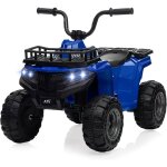 Quad lectrique enfant hoerfuriy 12v pour 2 - 5 ans garon bleu