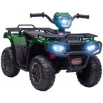 Quad �lectrique enfant - homcom - 12v - double moteur vitesse 2 - 4 km / h phares et musique - pp et ...