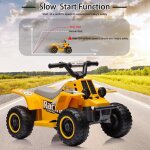 Quad �lectrique enfant - v�hicule �lectrique - pp - 38x29x69. 5cm - jaune