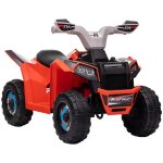 Quad lectrique homcom pour enfants vhicule  batterie 6v avec marche avant et arrire 70l x 415l x ...