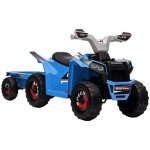 Quad enfant rechargeable 2. 5 km / h avec remorque autonomie 50 min pour 18 mois  3 ans bleu vhicule ...