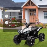 Quad jouet enfant hoerfuriy 12v avec ledmusique pour 3 - 8 ans blanc Quad jouet enfant hoerfuriy 12v avec ledmusique pour 3 - 8 ans blanc