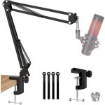 Quadcast bras de micro avec perche r�glable pour hyperx quadcastquadcast s rgb usb microphone � condensateur ...