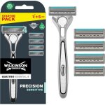 Quattro titanium sensitive pour homme - pack de 1 rasoir + 5 recharges de lames