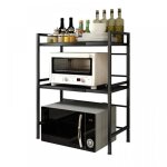 Quiienclee - 40 - 64 * 36. 5 * 78cm etag�re double pour four � micro - ondes - cuisine organisateur en ...