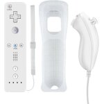 Qumox manette pour wii tlcommande manette wii remote + nunchuck + dragon + tui compatibles avec wii ...