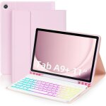 Qwerty �tui clavier pour galaxy tab a9 plus 11 pouces 7 couleurs avec clavier bluetooth amovible et porte ...