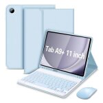 Qwerty tui clavier pour samsung galaxy tab a9 plus 11 pouces (sm - x210 / x215 / x216 / x218) - amovible ...