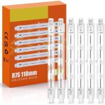 R7s ampoule halogne 118mm 230w - 4650lm 230v dimmable halogne r7s blanc chaud 2800k - j118 ampoule ...