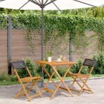 ?rabaisensemble de bistro 3 pcs - table de salon salle � manger + 2 chaises de jardin - noir r�sine tress�e ...