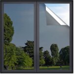 Rabbitgoo film anti regard fenetre adhesif effet miroir sans tain pour vitre papier miroir unique anti ...