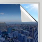 Rabbitgoo film anti regard fenetre adhesif effet miroir sans tain pour vitre papier miroir unique anti ...