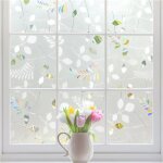 Rabbitgoo film fenetre anti regard 3d film vitrage film vitre intimit� statique film d�coratif adh�sif ...