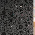 Rabbitgoo film fen�tres anti regards autocollant opaque noir - 90x200cm film occultant fen�tre anti - ...