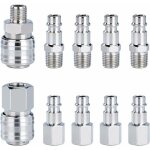 Raccord de compresseur 1 / 4bsp raccord rapide air comprim� raccords pour tuyau compresseur embout pneumatique ...