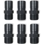 Raccord m�le cannel� pvc �25 mm pour tuyau flexible ? pn10 60 �c r�sistant aux produits chimiques ? lot ...