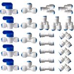 Raccords osmoseur filtre eau 1 / 4 25 pi�ces - pushfit 6mm tuyau r�frig�rateur robinet y + t + i + l