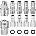 Raccord rapide pneumatique - yyv - 10 pi�ces - couleurs multiples - embout compresseur - anneau herm�tique ...