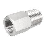 Raccord de tuyau sourcing map 1pcs 1 / 4 npt m�le � 1 / 8 g femelle tube raccord adaptateur inox acier ...