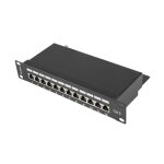Rack - accessoires de baies lanberg - ppf6 - 9012 - b - patch panel 10 12 port 1u cat. 6 black