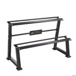 Rack pour haltères - hms - str20 premium - acier - 2 niveaux - noir Rack pour haltères - hms - str20 premium - acier - 2 niveaux - noir
