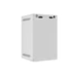 Rack de montage mural - lanberg - wf10 - 2309 - 10s - 9u - porte en verre - gris