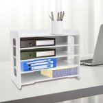 Rack de rangement de fichiers de 5 tages - rack dorganisation de bureau - boite de classement - organisateur ...
