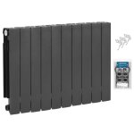 Radiateur aluminium h. 57 cm horizontal adr 500 couleur graphite �l�ments 10 �l�ments