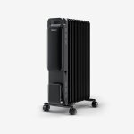 Radiateur � bain dhuile 2500w avec 11 �l�ments mode �co et affichage num�rique - noir