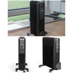 Radiateur à bain dhuile - livoo - noir - 2000w - 9 colonnes - thermostat réglable Radiateur à bain dhuile - livoo - noir - 2000w - 9 colonnes - thermostat réglable