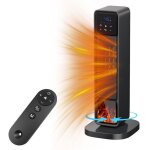 Radiateur chemine radiateur lectrique 2000 w radiateur soufflant minuterie 12 h protection anti - surchauffe ...