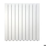 Radiateur eau chaude - prodige - modern - 620w - aluminium - horizontal 550x400x97mm