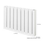 Radiateur lectrique connect  inertie fluide 1500 w alcantara