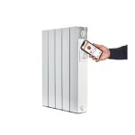 Radiateur lectrique connect  inertie sche 1000 w univr chauffage eden blanc