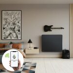 Radiateur �lectrique connect� - thermoceram - cira - c�ramique - 1500w - noir