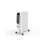 Radiateur lectrique - delonghi - 2500w - contrle giratoire - effet chemine - scurit avance