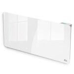 Radiateur inertie c�ramique - 2000 w - fa�ade en verre - programmable - ip24