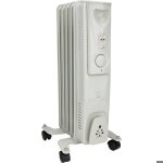 Radiateur mobile bain dhuile 1000w - blanc - voltman