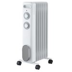 Radiateur mobile bain dhuile - thomson - calista 2000w - blanc
