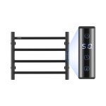 Radiateur sche - serviettes lectrique 4 barres - vevor - porte - serviettes chauffant mural - minuterie ...