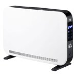 Radiateur soufflant 2180w led - 3 niveaux chauffage minuterie 24h - acier blanc 60x18. 5x39. 5cm - chaleur ... Radiateur soufflant 2180w led - 3 niveaux chauffage minuterie 24h - acier blanc 60x18. 5x39. 5cm - chaleur ...