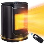 Radiateur soufflant c�ramique 1500w t�l�commande salle de bain