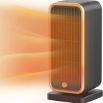 Radiateur soufflant en c�ramique ptc portable 500w - noir - chauffage rapide en 3 secondes multico radiateur ...