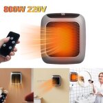 Radiateur soufflant - moohop - 800w - chauffage mural - silencieux - compact